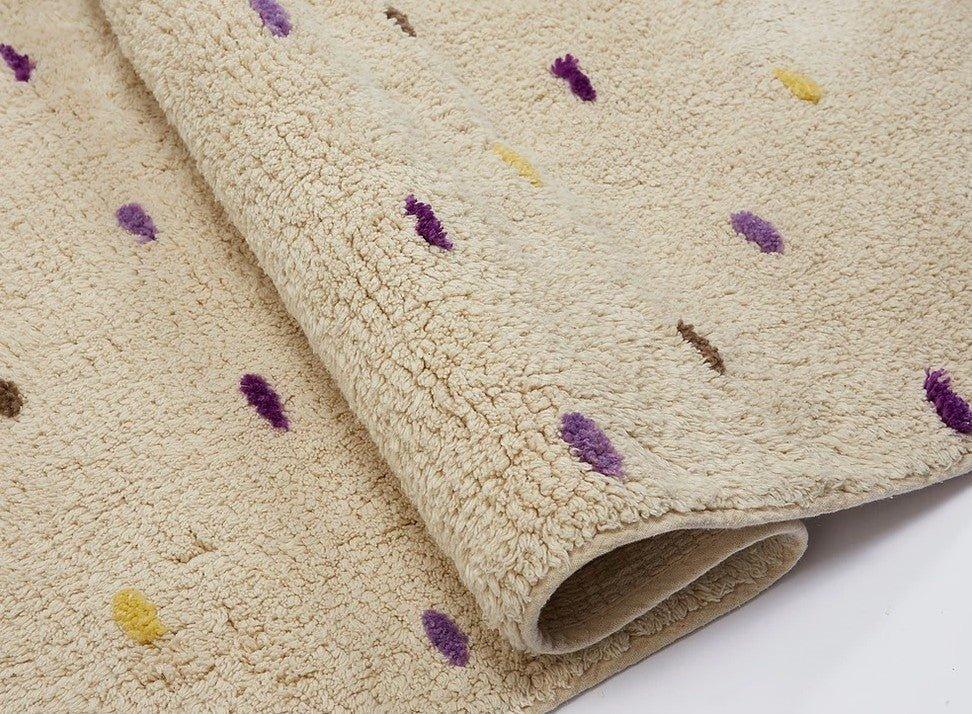 Alfombra Infantil Algodón 100% Lavable Confetti Aratextil - Nanetes #